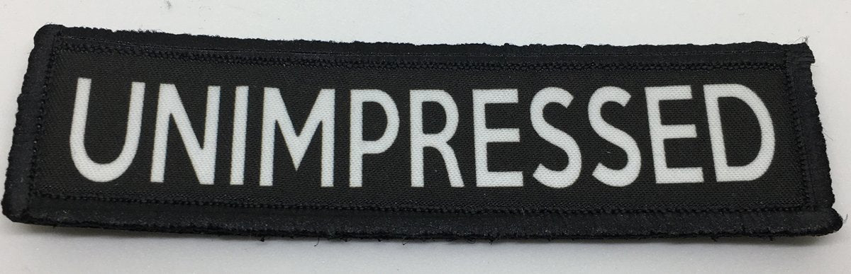 1x4 Unimpressed Morale Patch Morale Patches Redheaded T Shirts 