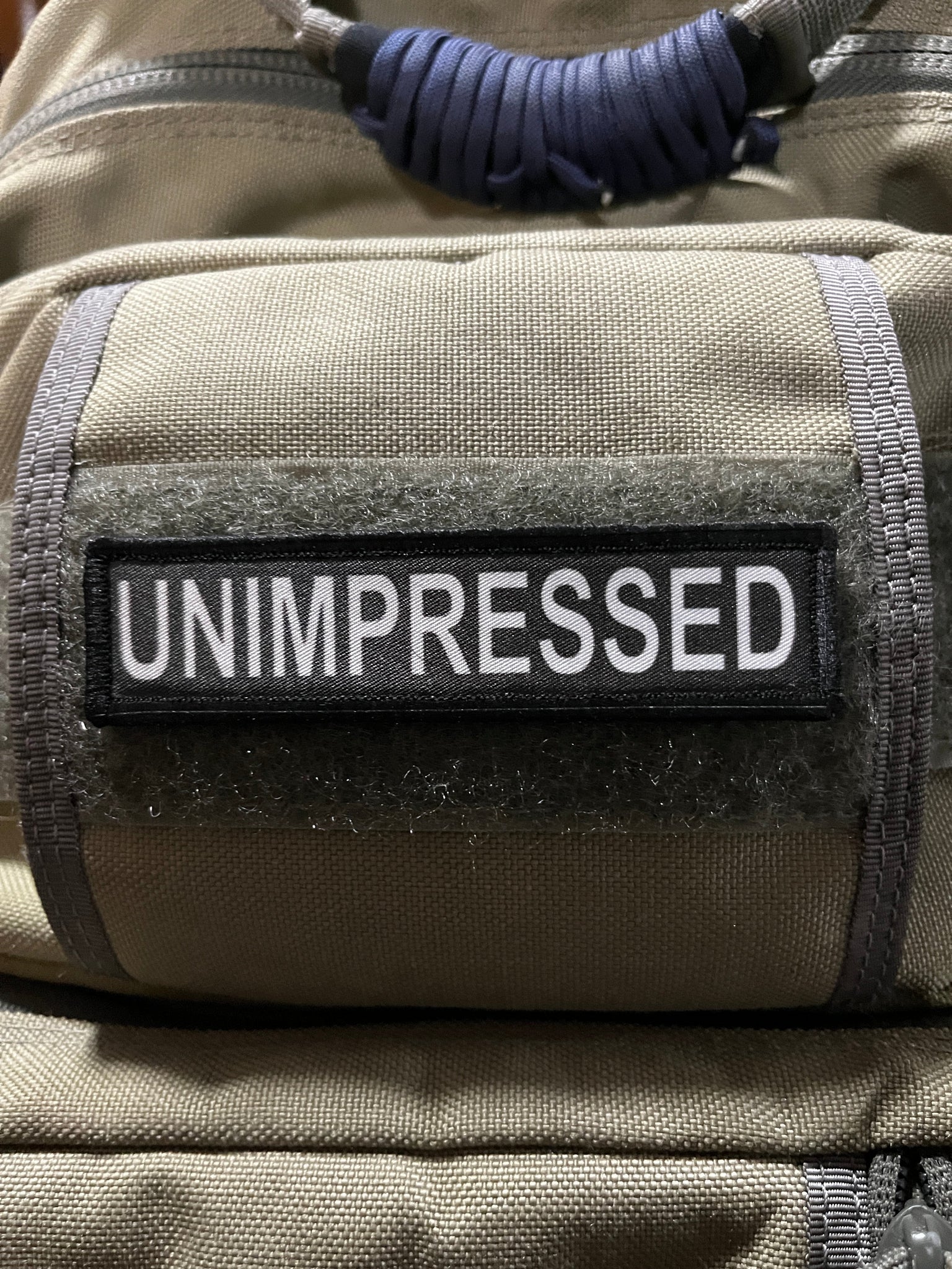 1x4 Unimpressed Velcro Morale Patch Morale Patches Redheaded T Shirts 