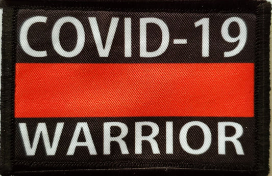2x3" Fire & Rescue Covid-19 Warrior Velcro Morale Patch Morale Patches Redheaded T Shirts 