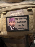 2x3 The Office Prison Mike Dementors Morale Patch Morale Patches Redheaded T Shirts 