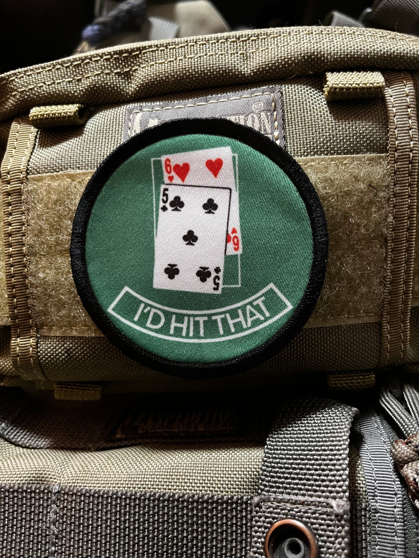 3" Blackjack I'd Hit That Morale Patch Morale Patches Redheaded T Shirts 