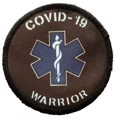 3 EMT First Responder Covid-19 Warrior Velcro Morale Patch