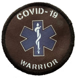 3" EMT First Responder Covid-19 Warrior Velcro Morale Patch Morale Patches Redheaded T Shirts 