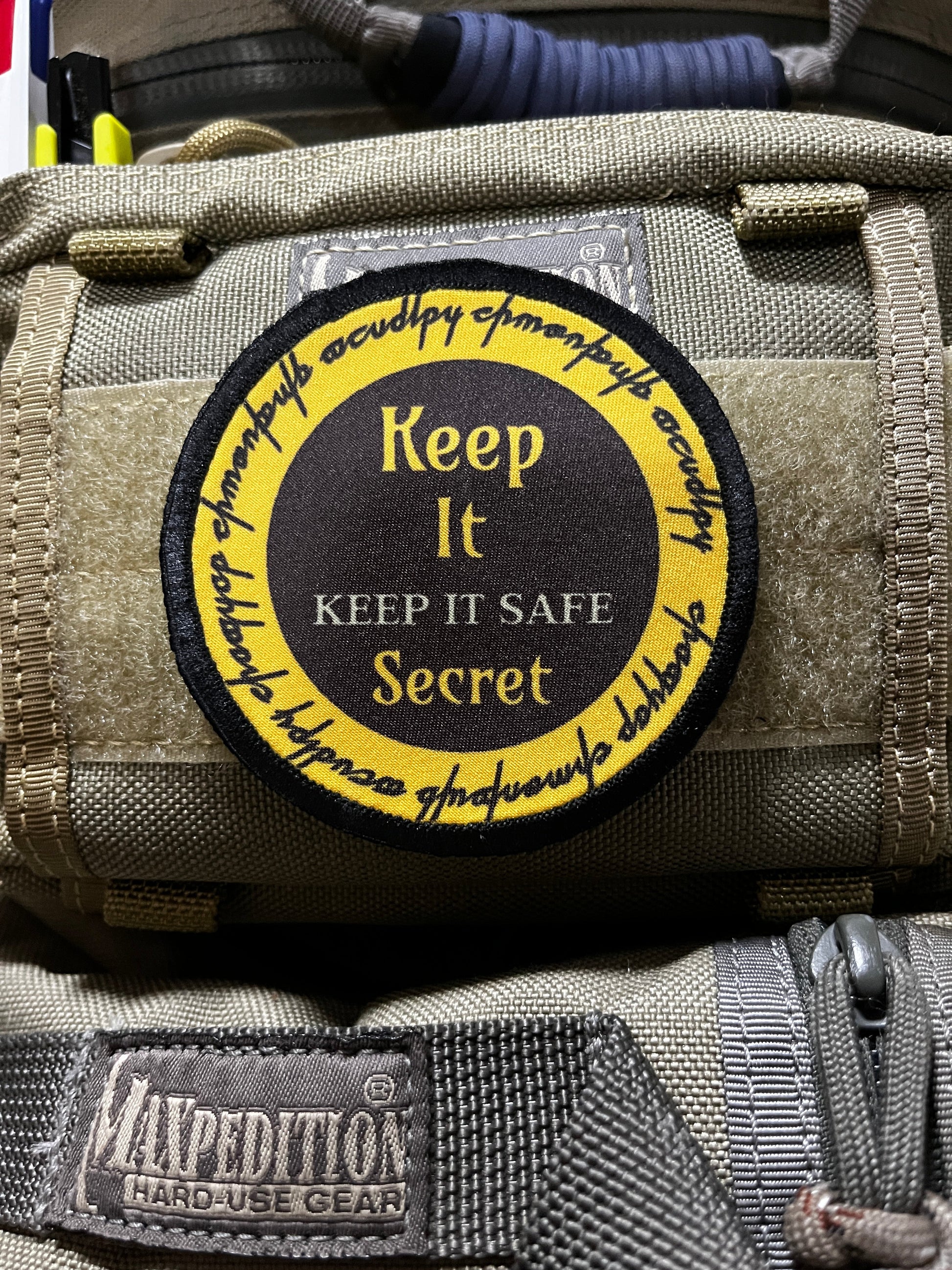 3" Keep it Secret Keep it Safe Morale Patch Morale Patches Redheaded T Shirts 