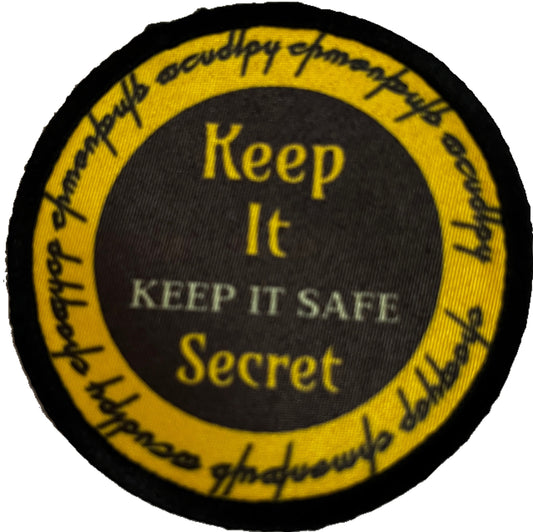 3" Keep it Secret Keep it Safe Morale Patch Morale Patches Redheaded T Shirts 