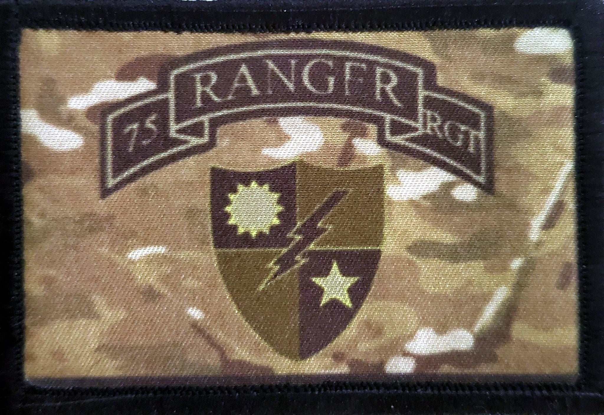 75th Ranger Battalion Subdued Multicam Morale Patch Morale Patches Redheaded T Shirts 