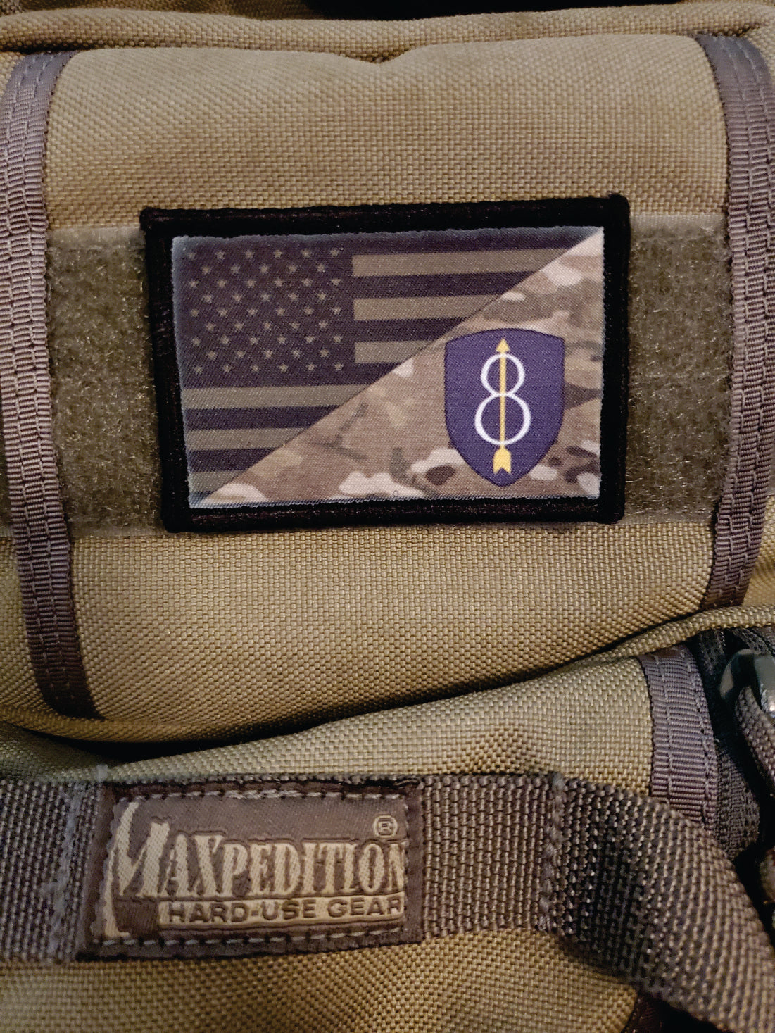 8th Infantry division velcro Morale Patch