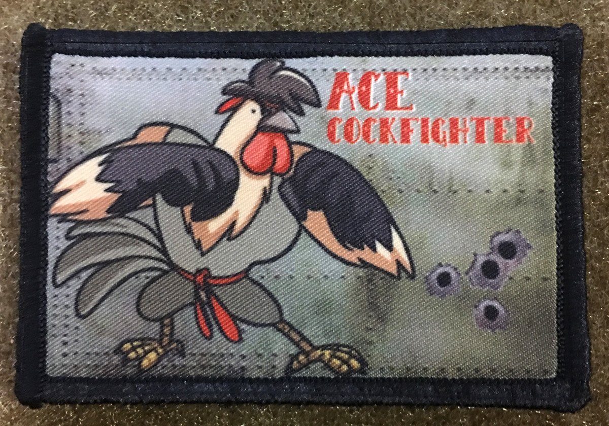 Ace Cockfighter Nose Art Morale Patch Morale Patches Redheaded T Shirts 