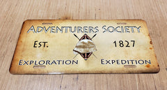 Adventurers Society License Plate license plate Redheaded T Shirts 