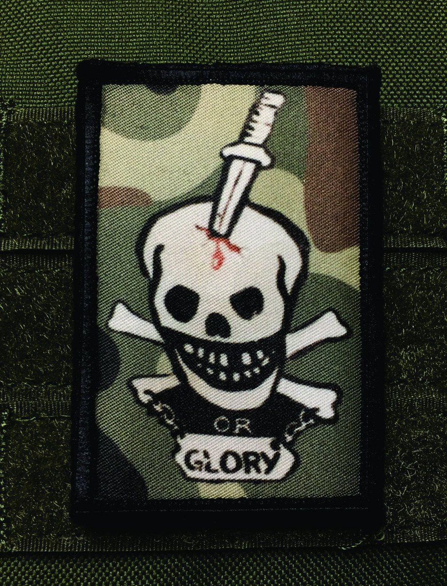 Aliens 'Death or Glory' Colonial Marines Morale Patch Morale Patches Redheaded T Shirts 