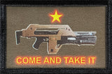 Aliens M41A Pulse Rifle Come and Take It Morale Patch Morale Patches Redheaded T Shirts 