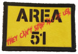 Area 51 They Can't Stop All Of US Morale Patch Morale Patches Redheaded T Shirts 
