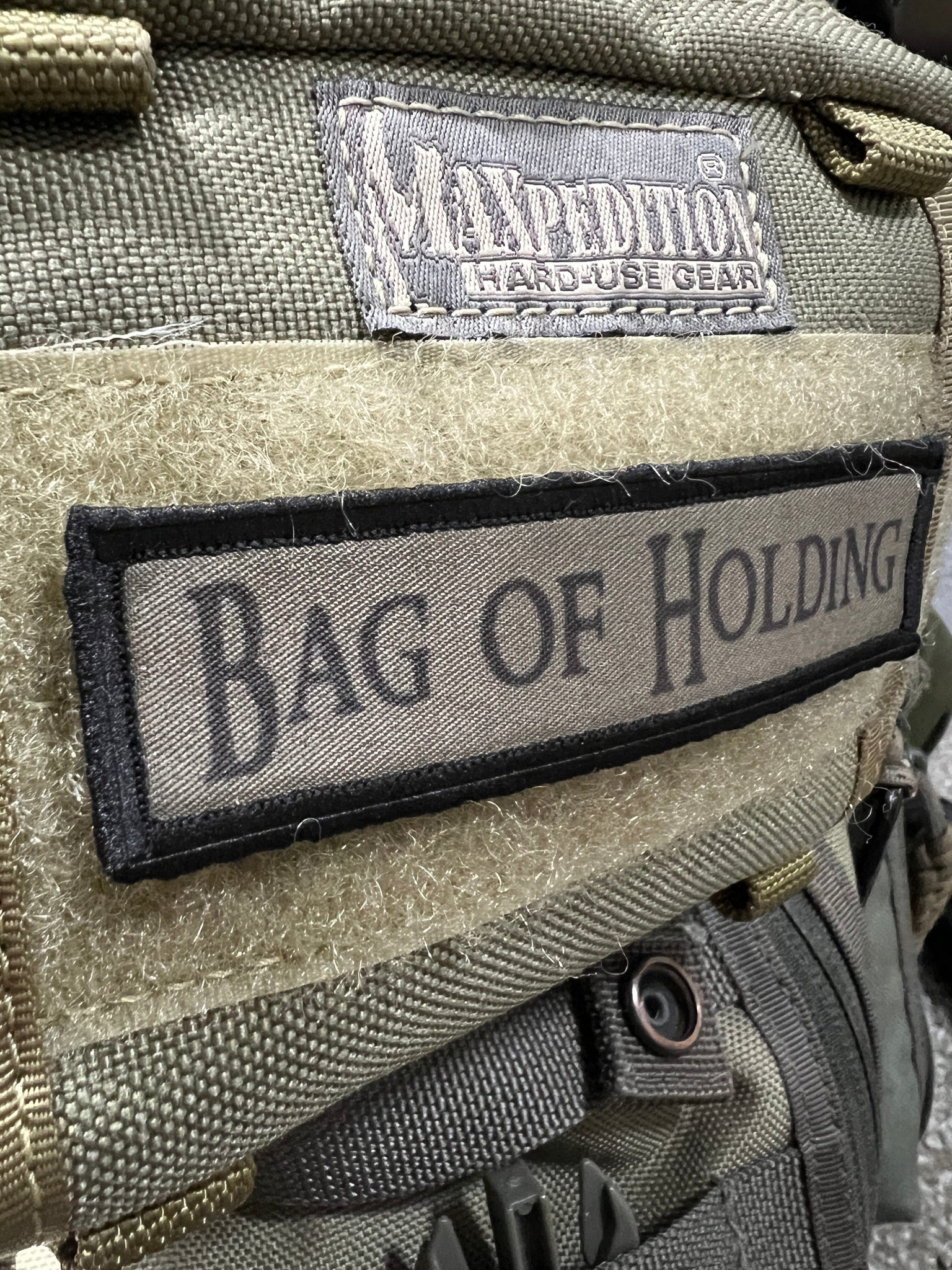 Bag of Holding Velcro Patch  Custom Velcro Morale Patches