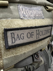 Bag of Holding Velcro Patch Morale Patches Redheaded T Shirts 