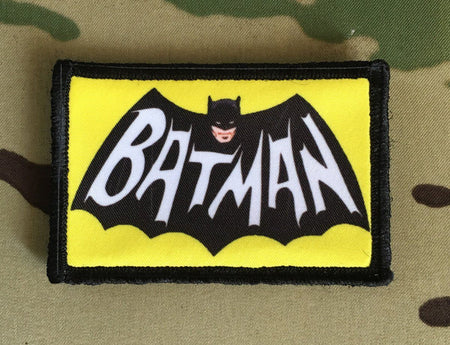 Batman TV Logo Morale Patch | Custom Hook and Loop Fastener Morale Patches