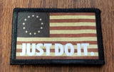 Betsy Ross Flag Just Do It NIKE Morale Patch Morale Patches Redheaded T Shirts 