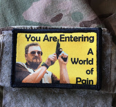 Big Lebowski Movie World of Pain Morale Patch Morale Patches Redheaded T Shirts 