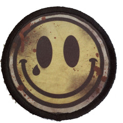 Bloody Smiley Face Morale Patch Morale Patches Redheaded T Shirts 