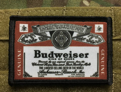 Budweiser Beer Morale Patch Morale Patches Redheaded T Shirts 