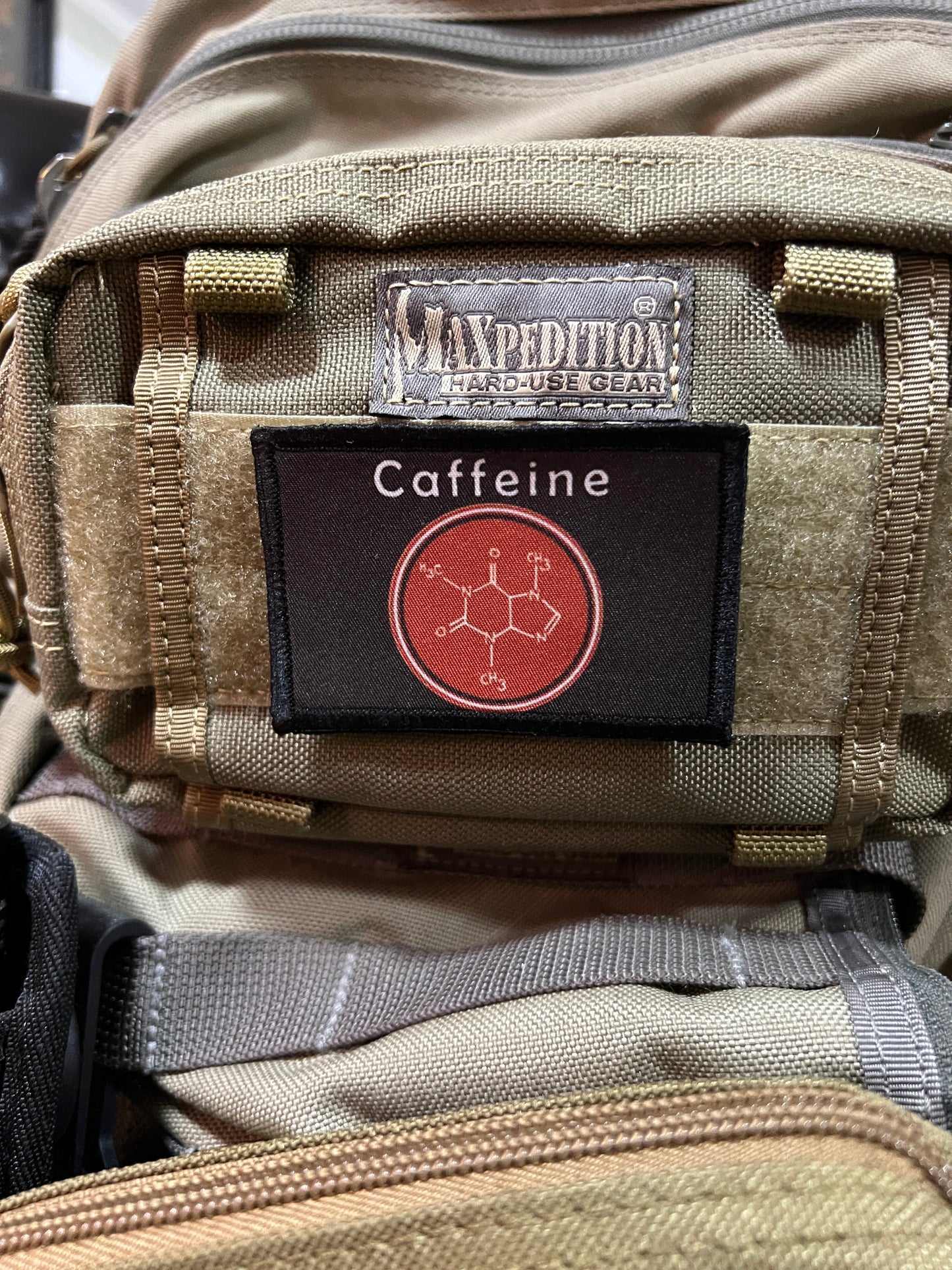 Caffeine Molecule Morale Patch Morale Patches Redheaded T Shirts 