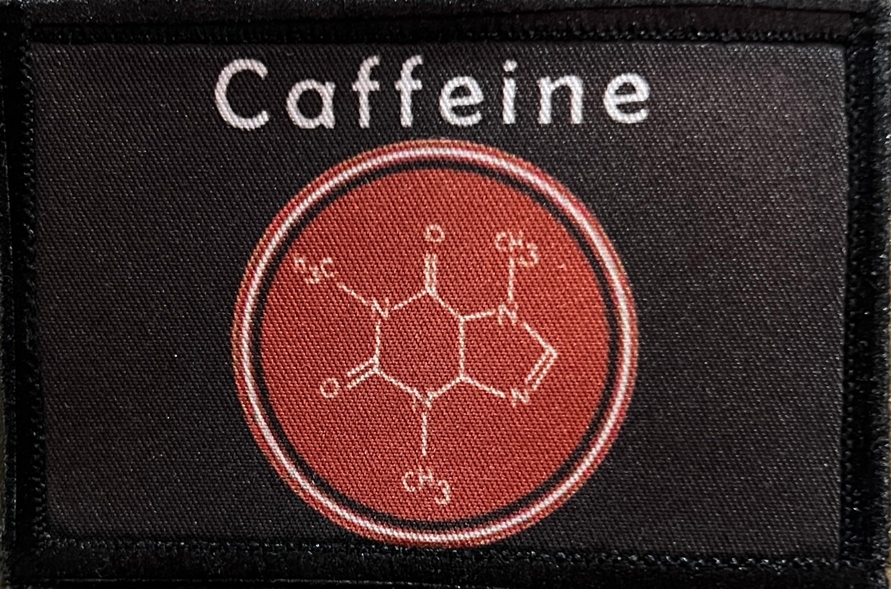 Caffeine Molecule Morale Patch Morale Patches Redheaded T Shirts 