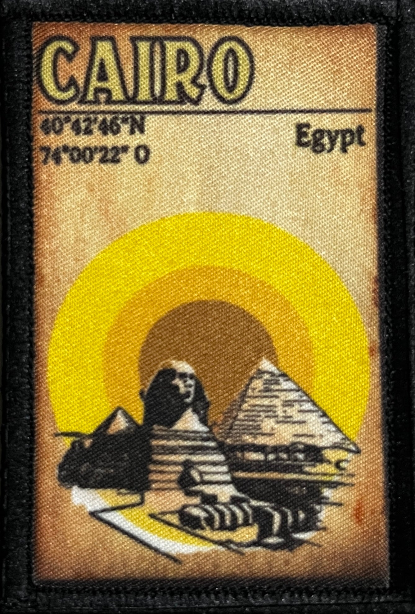 Cairo Egypt Pyramids Morale Patch 2x3" Morale Patches Redheaded T Shirts 