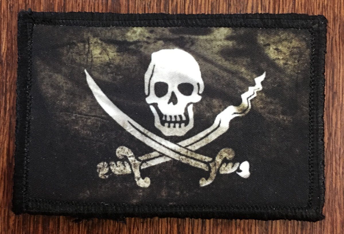Calico Jack Pirate Flag Morale Patch Morale Patches Redheaded T Shirts 