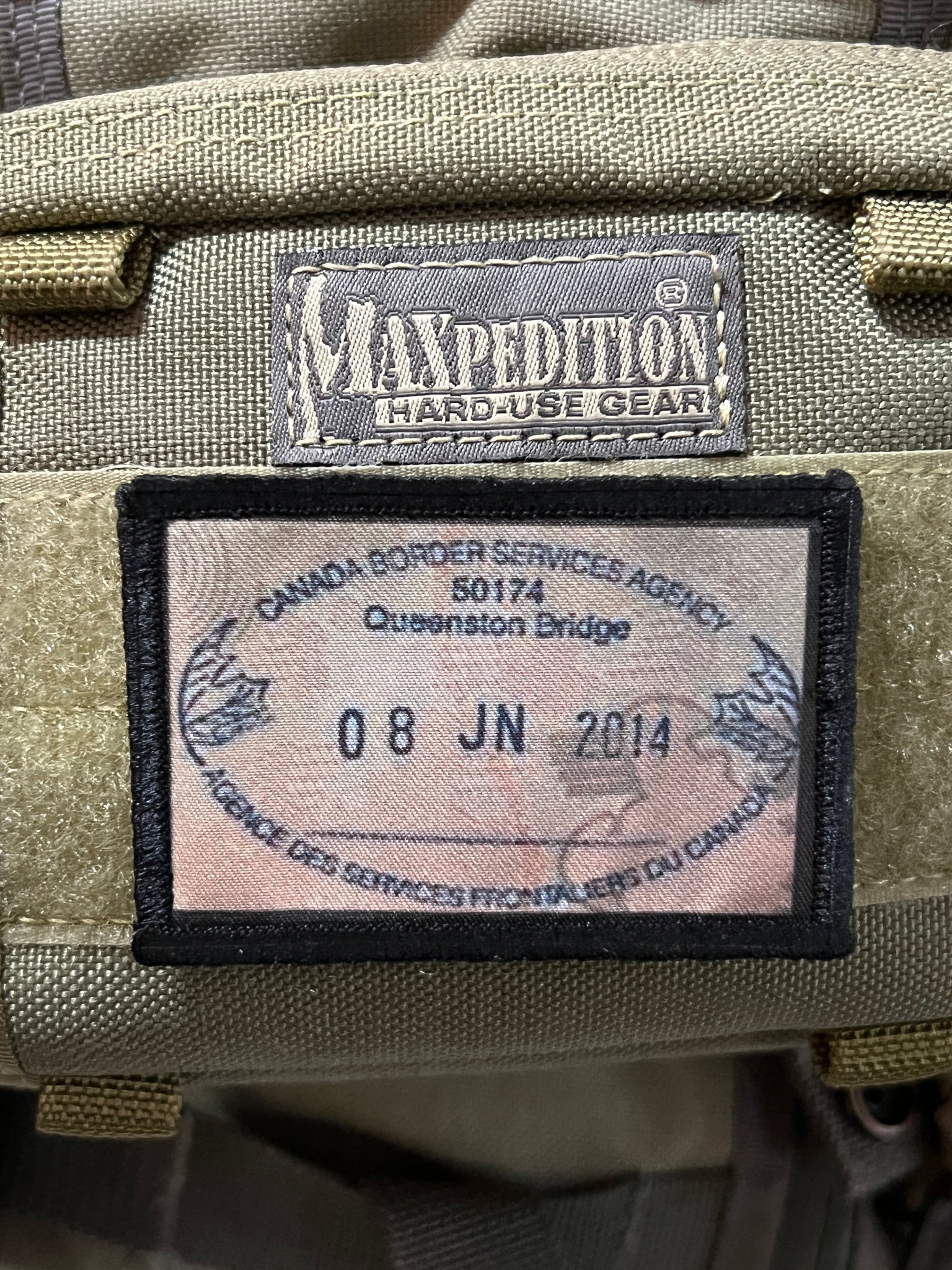 Canada Passport Stamp Morale Patch 2x3