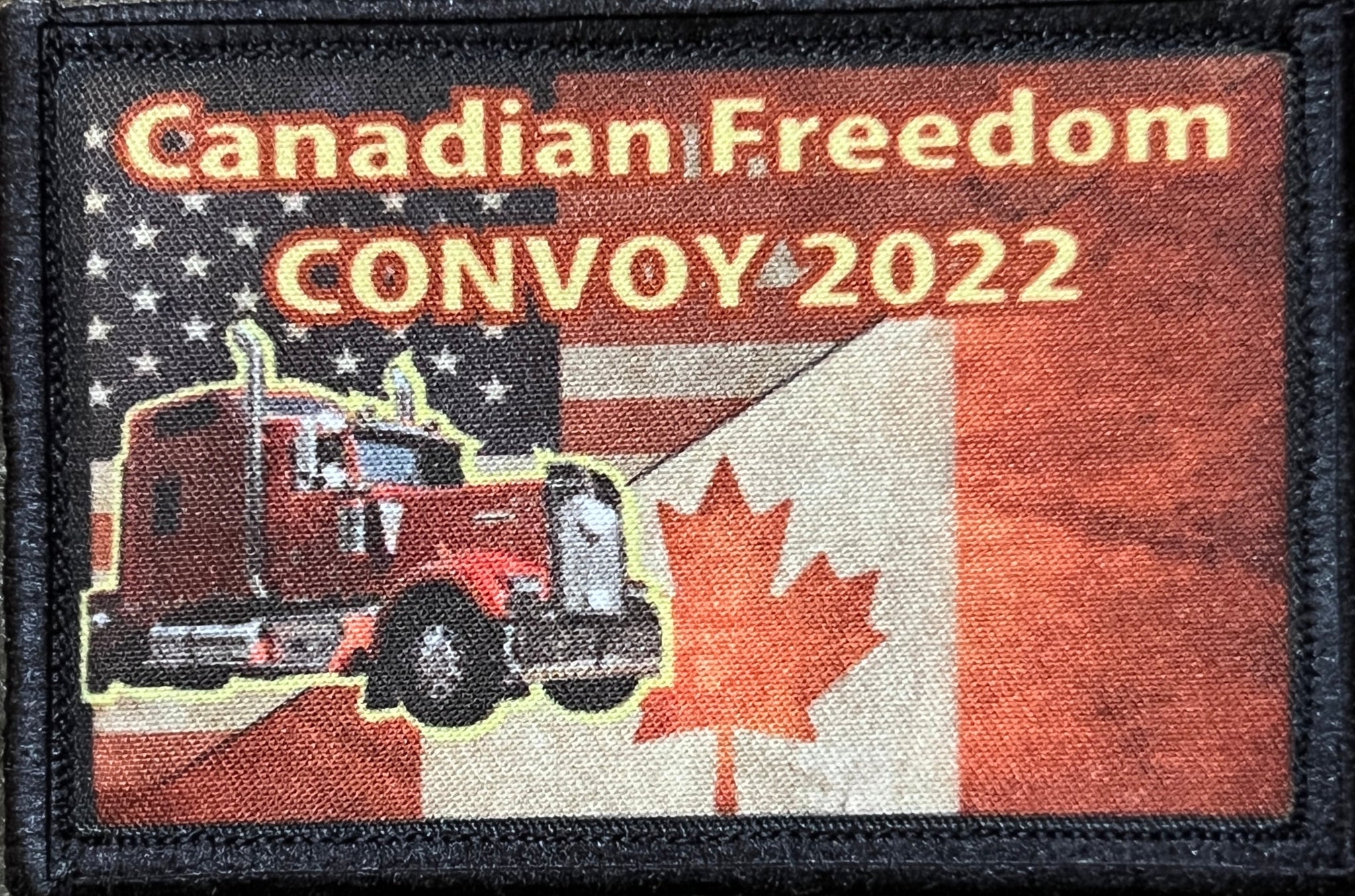Canadian Freedom Convoy 2022 Morale Patch Morale Patches Redheaded T Shirts 