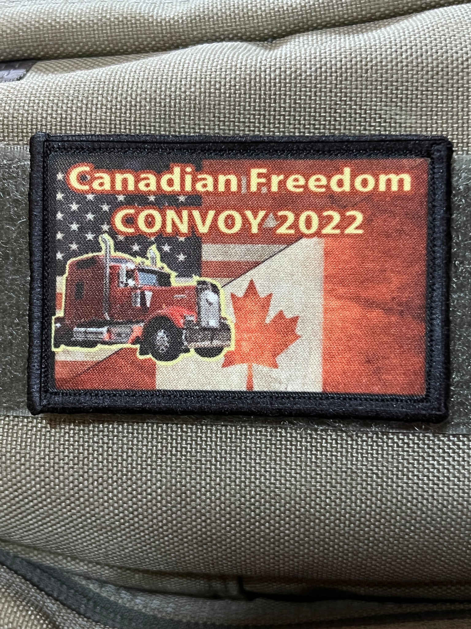 Canadian Freedom Convoy 2022 Morale Patch Morale Patches Redheaded T Shirts 