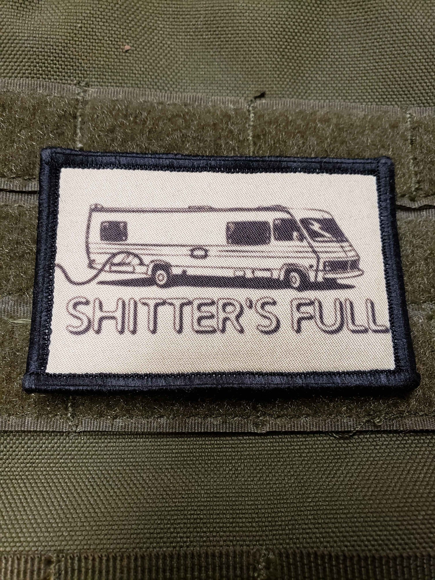 Christmas Vacation Movie "Shitter's Full" Morale Patch Morale Patches Redheaded T Shirts 