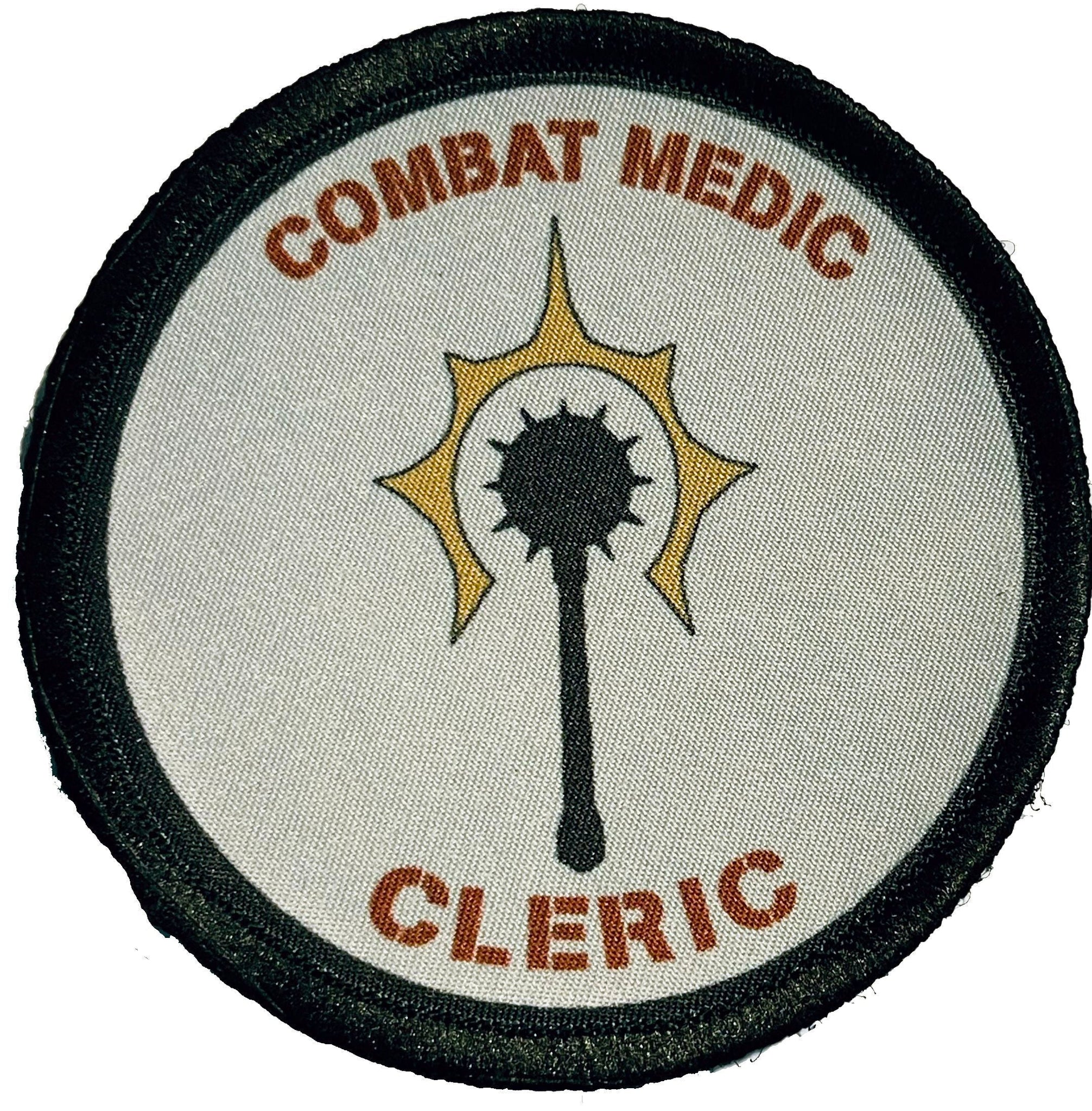 Cleric Combat Medic D&D Velcro Patch Morale Patches Redheaded T Shirts 