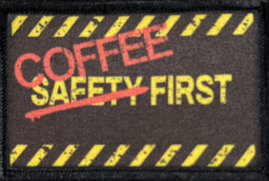 Coffee First Morale Patch Morale Patches Redheaded T Shirts 