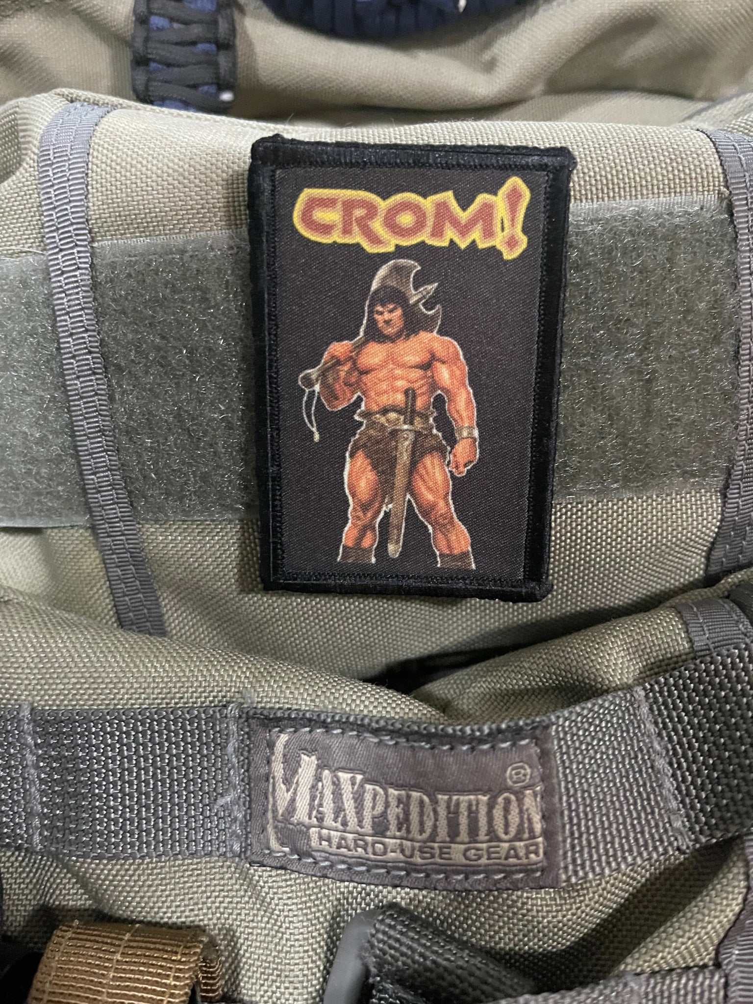 Conan CROM! Morale Patch Morale Patches Redheaded T Shirts 