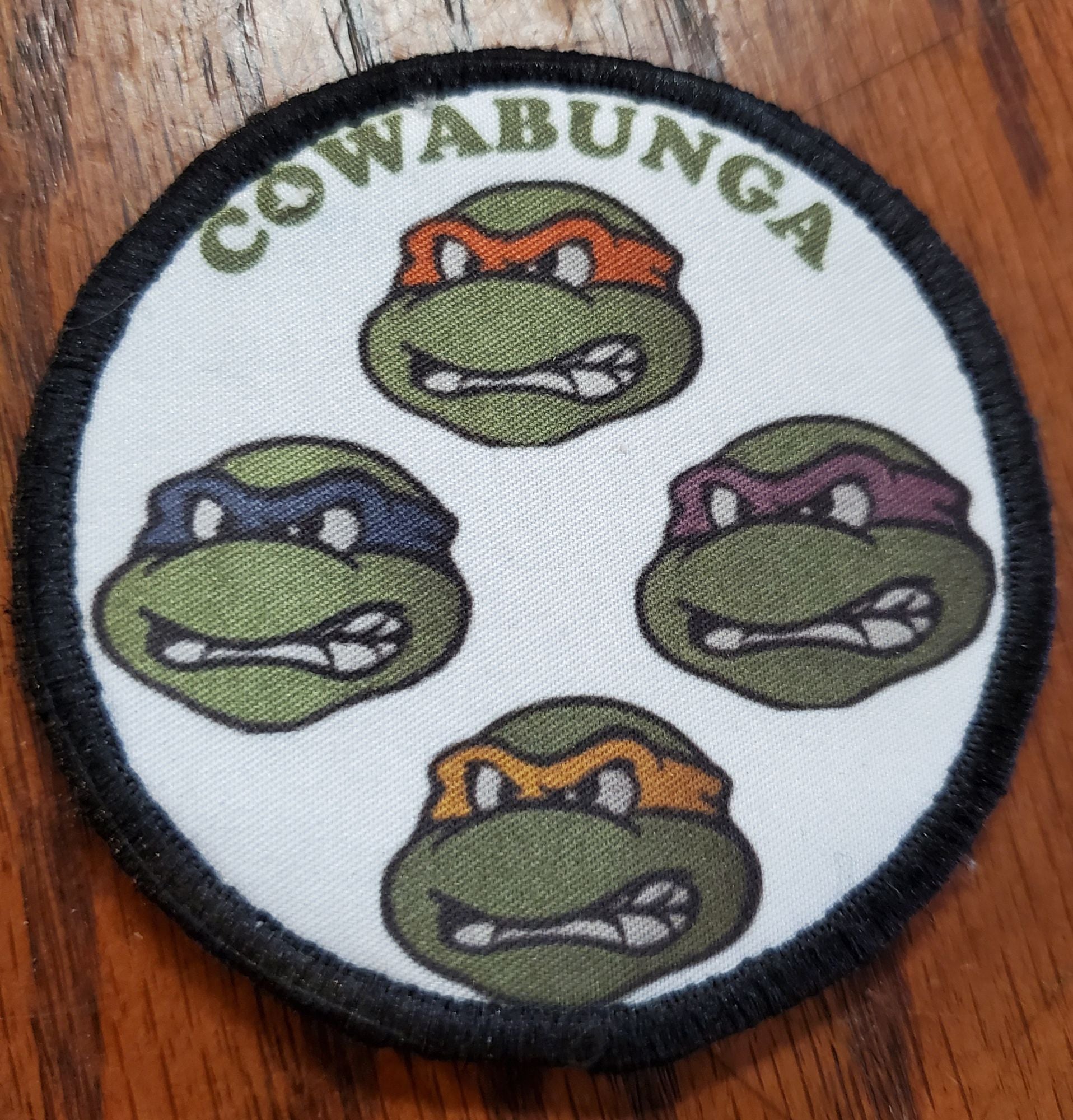 Cowabunga Teenage Mutant Ninja Turtles Custom Velcro Morale Patch