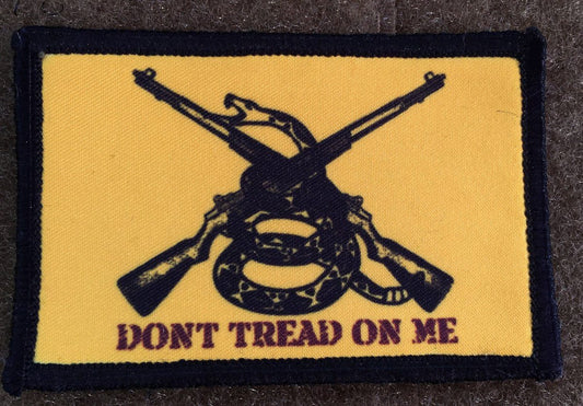 Crossed M1 Garands Gadsden Flag 'Don't Tread On Me' Morale Patch Morale Patches Redheaded T Shirts 