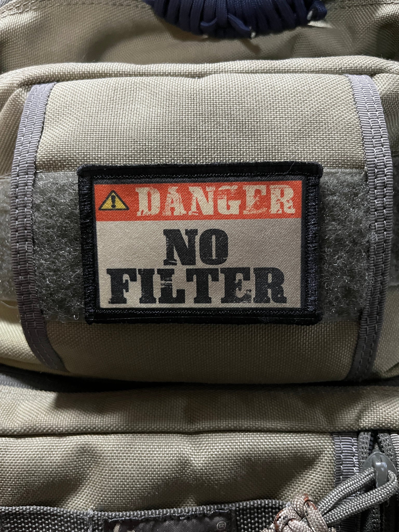 Danger No Filter Morale Patch Morale Patches Redheaded T Shirts 