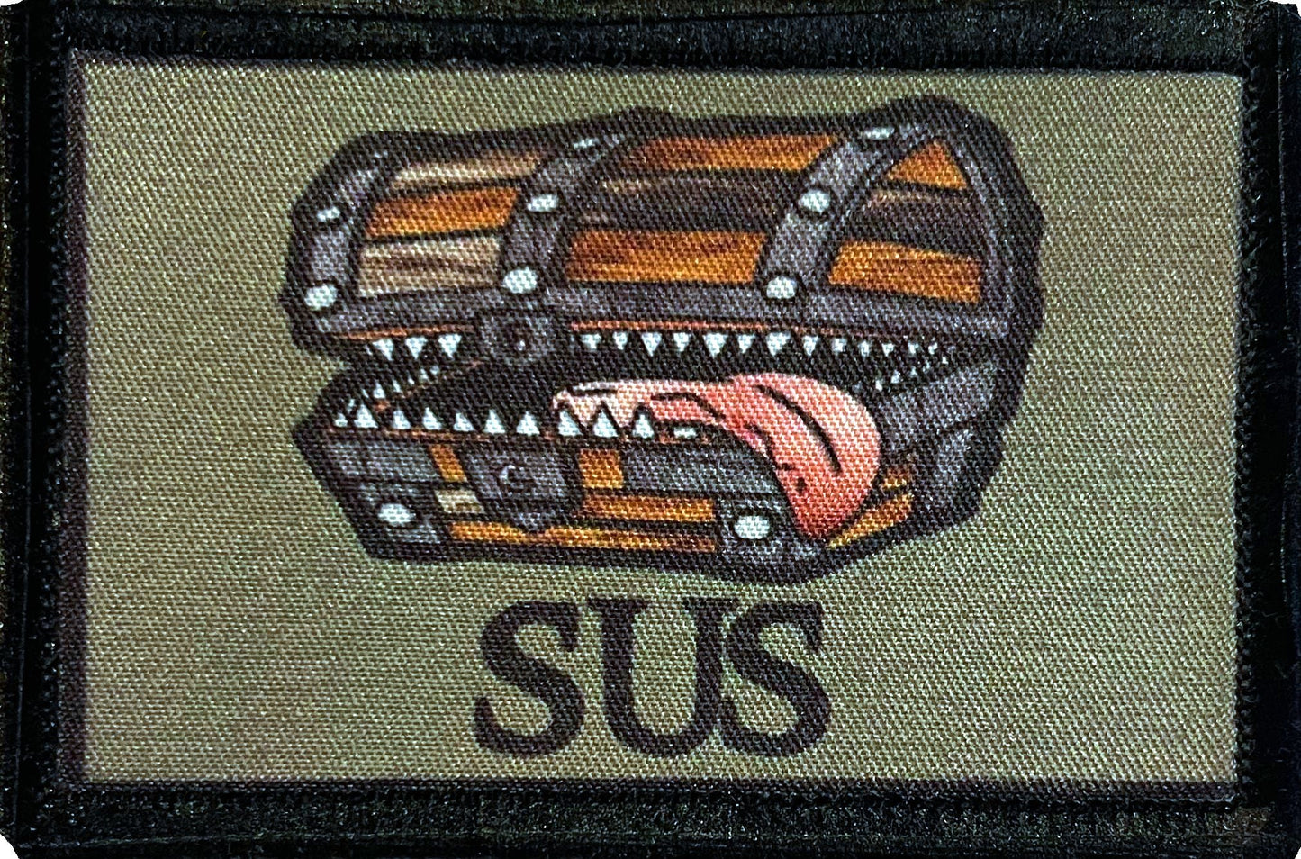 D&D MIMIC "SUS" Velcro Patch Morale Patches Redheaded T Shirts 