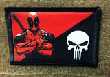 Deadpool Punisher Flag Morale Patch Morale Patches Redheaded T Shirts 