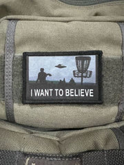 Disc Golf I Want To Believe Morale Patch Morale Patches Redheaded T Shirts 