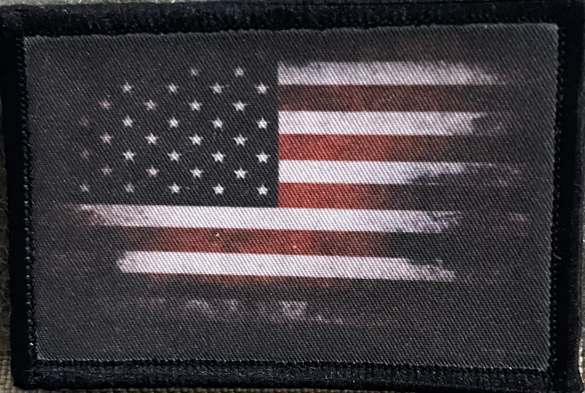 Distressed American Flag Morale Patch Morale Patches Redheaded T Shirts 