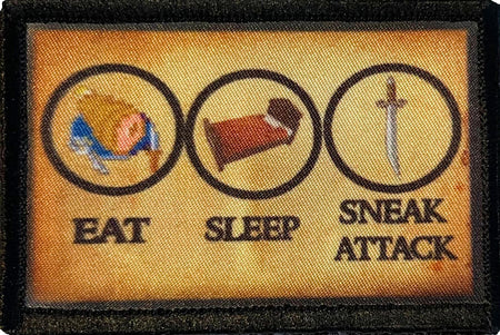 DND Rogue Sneak Attack Velcro Patch