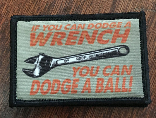 Dodgeball Movie "Wrench" Morale Patch Morale Patches Redheaded T Shirts 