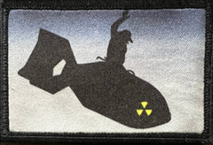 Dr. Strangelove Riding a Nuke Morale Patch Morale Patches Redheaded T Shirts 