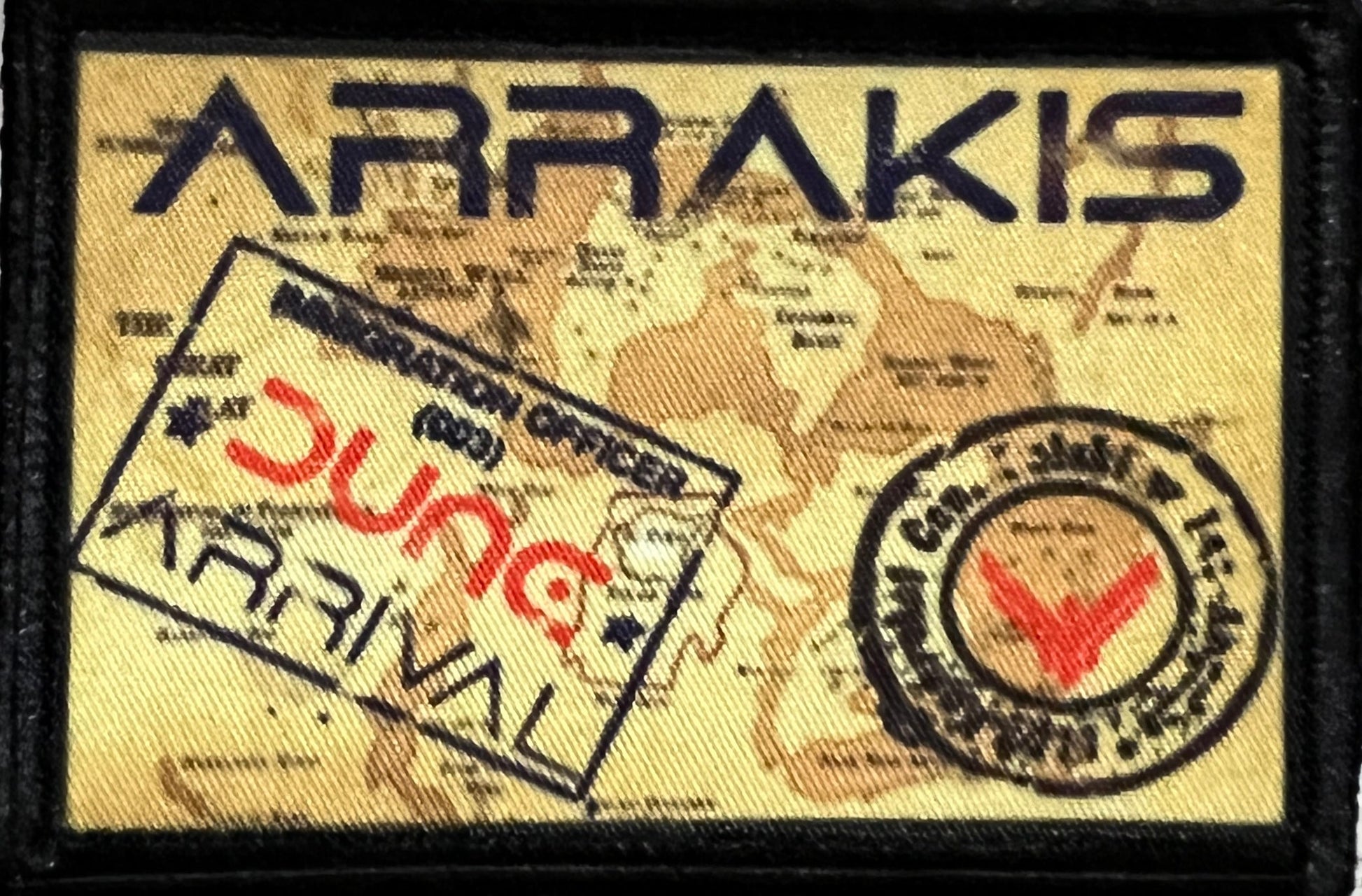 Dune Arrakis Passport Stamp Morale Patch