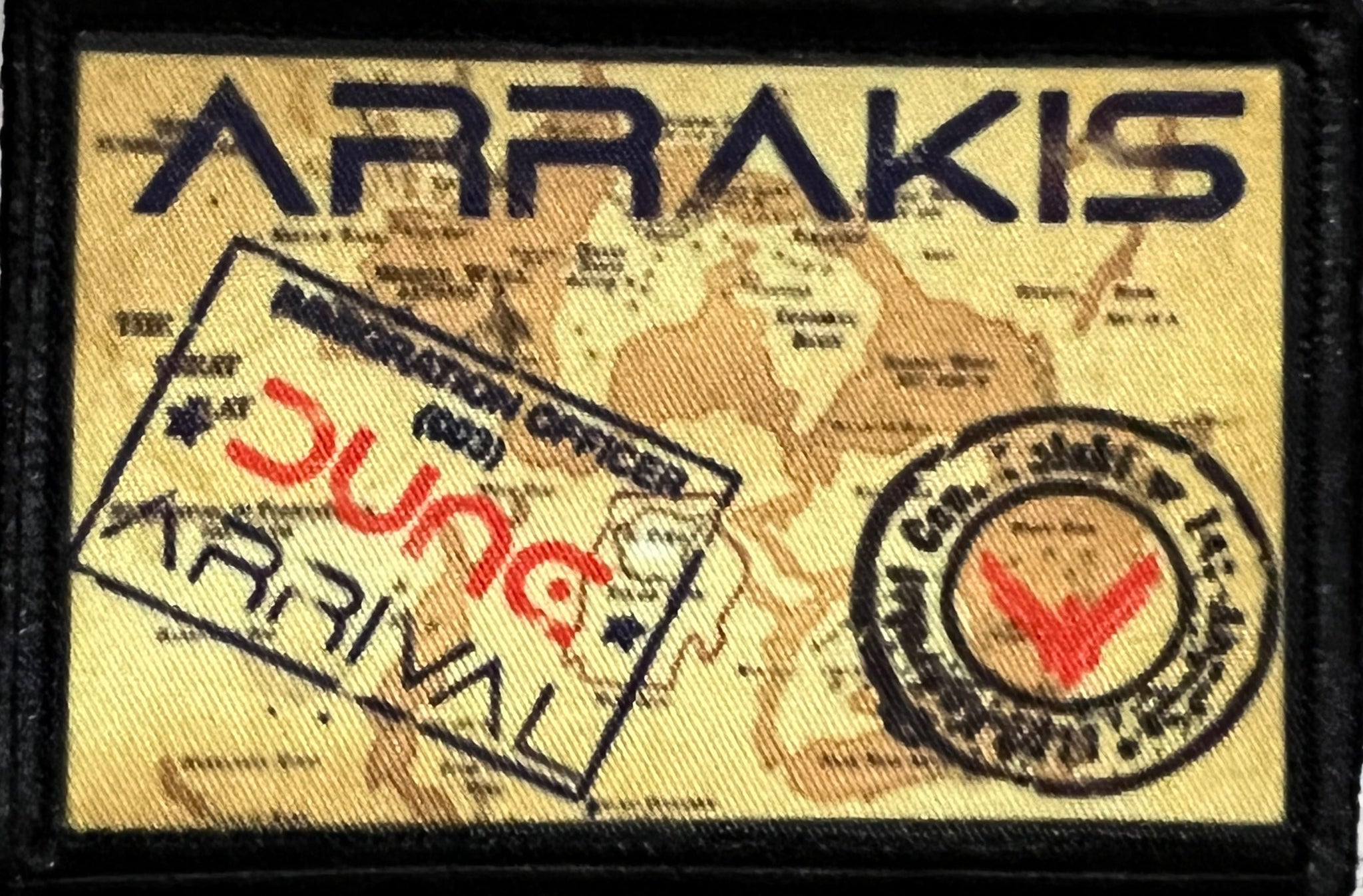 Dune Arrakis Passport Stamp Morale Patch