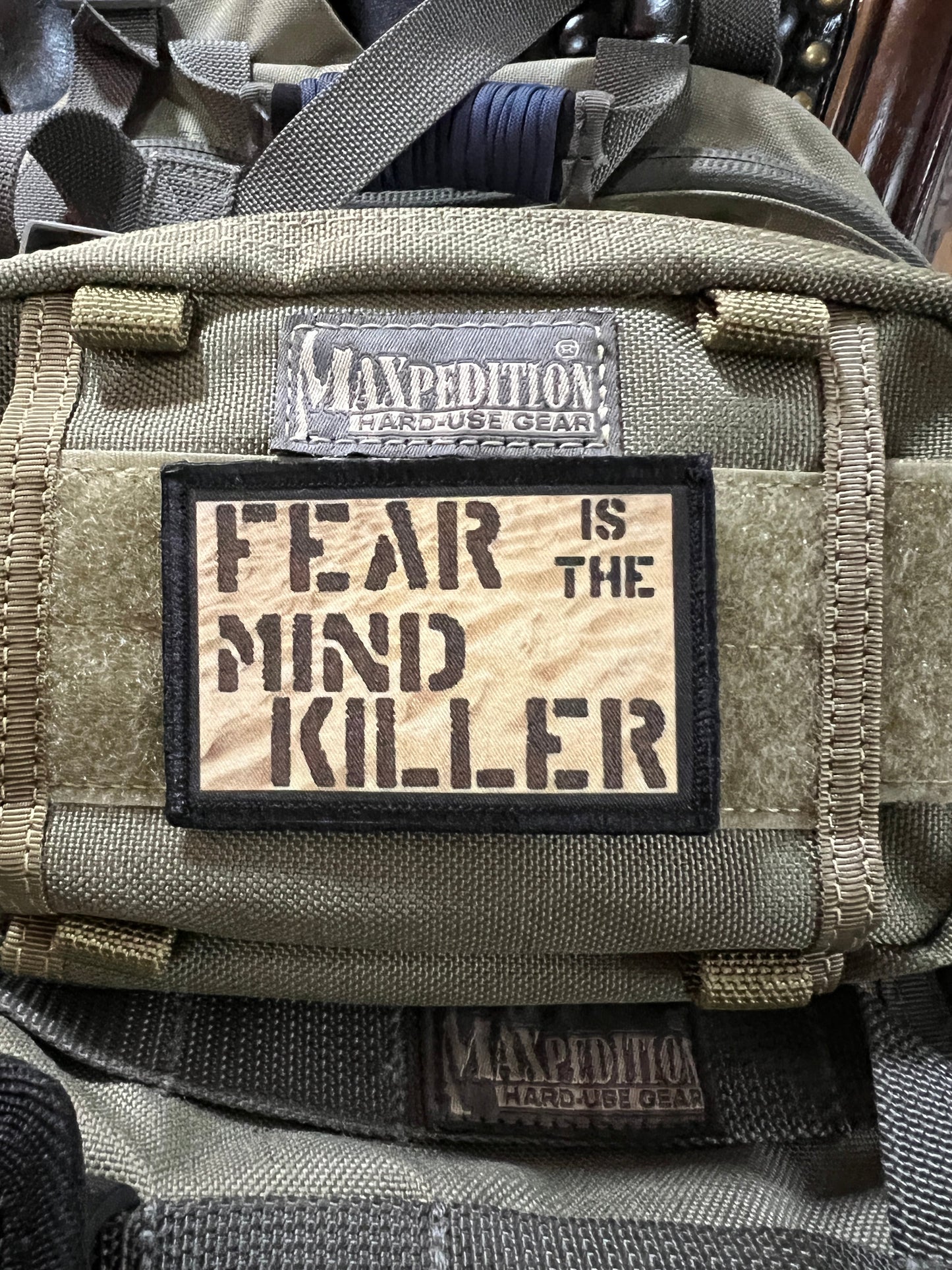 Dune "Fear is the Mind Killer" Morale Patch Morale Patches Redheaded T Shirts 