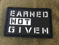 Earned Not Given Morale Patch Morale Patches Redheaded T Shirts 