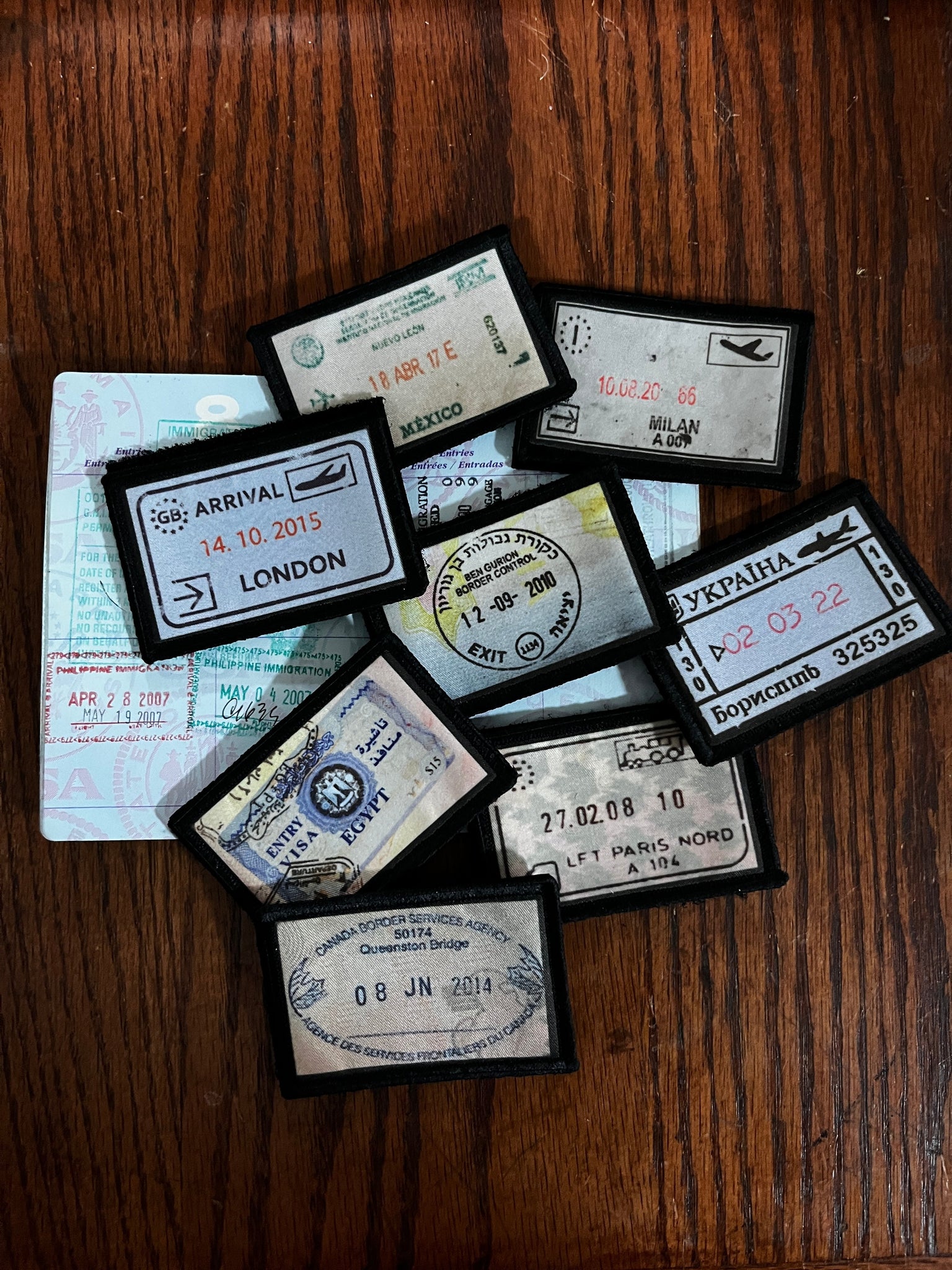 Egypt Passport Stamp Morale Patch 2x3