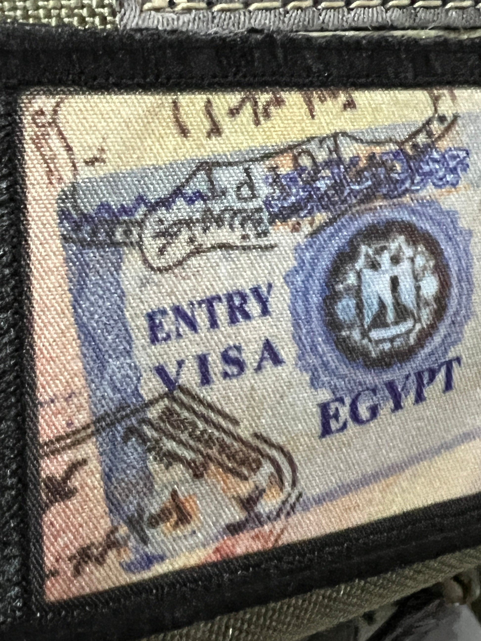 Egypt Passport Stamp Morale Patch 2x3" Morale Patches Redheaded T Shirts 
